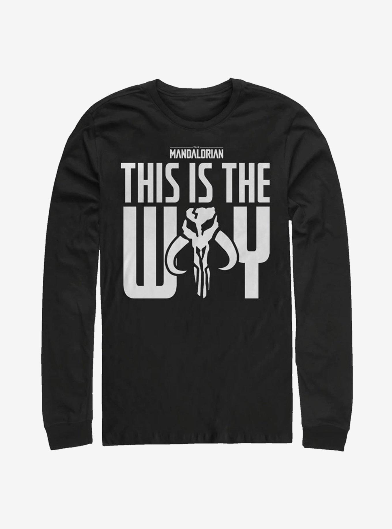 Star Wars The Mandalorian This Is The Way Bold Iron Heart Long-Sleeve T-Shirt, BLACK, hi-res