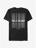 Star Wars The Mandalorian This Is The Way Stacked T-Shirt, BLACK, hi-res