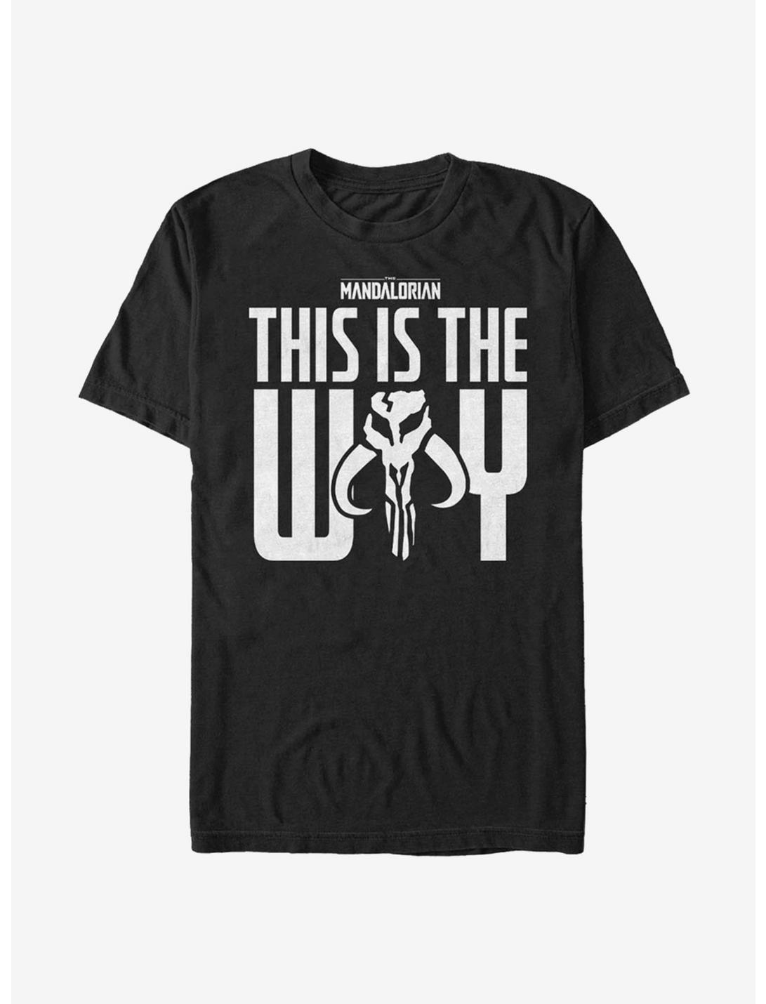 Star Wars The Mandalorian This Is The Way Bold Iron Heart T-Shirt, BLACK, hi-res
