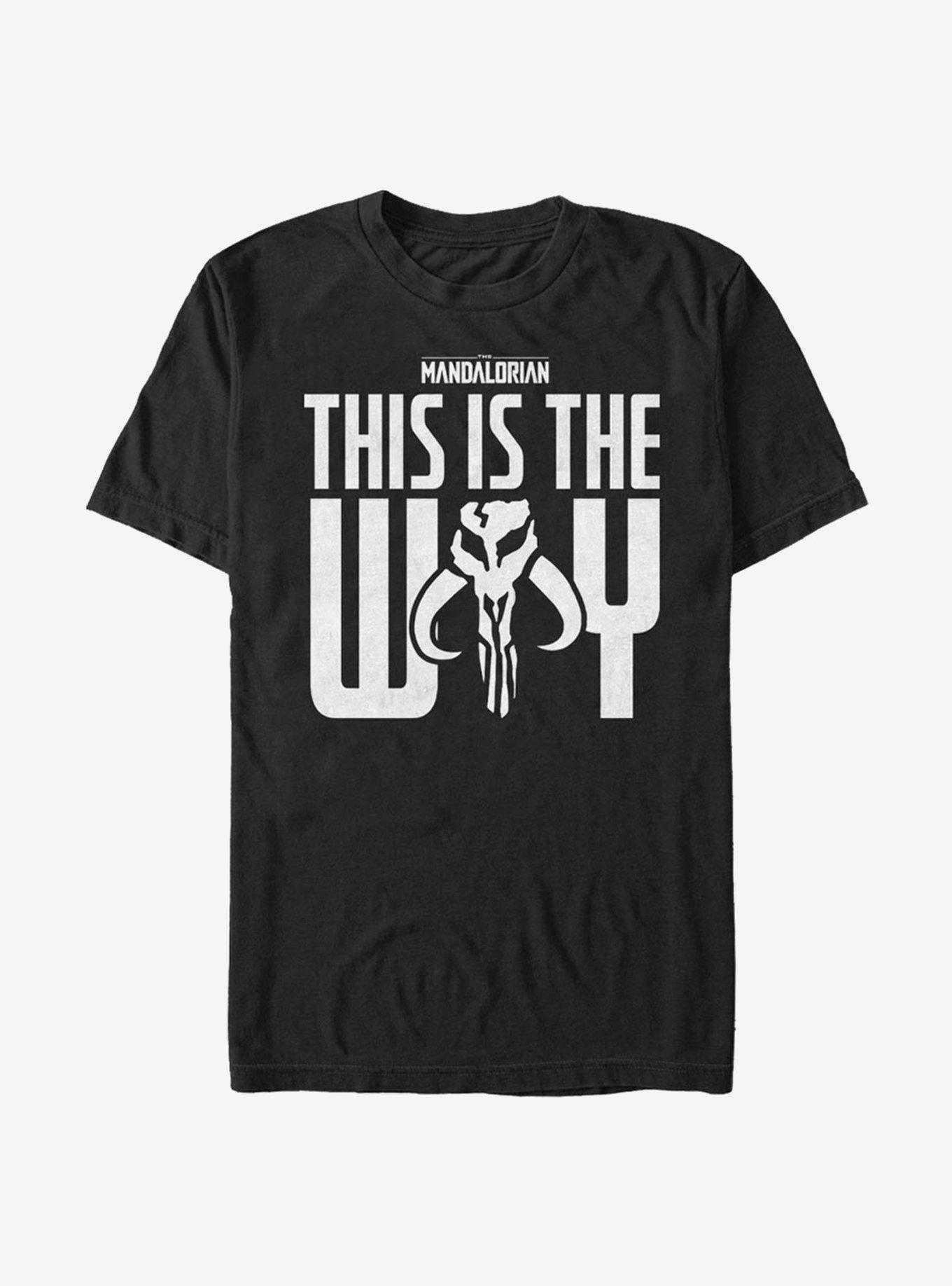 Star Wars The Mandalorian This Is The Way Bold Iron Heart T-Shirt, BLACK, hi-res