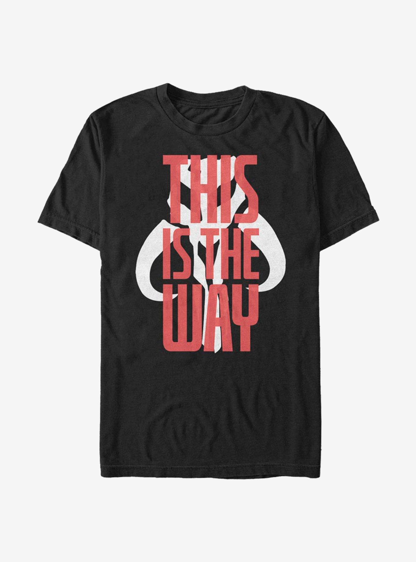Star Wars The Mandalorian This Is The Way Text T-Shirt
