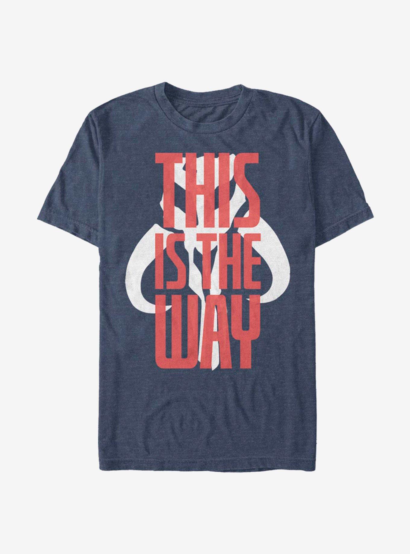 Star Wars The Mandalorian This Is The Way Text T-Shirt, , hi-res
