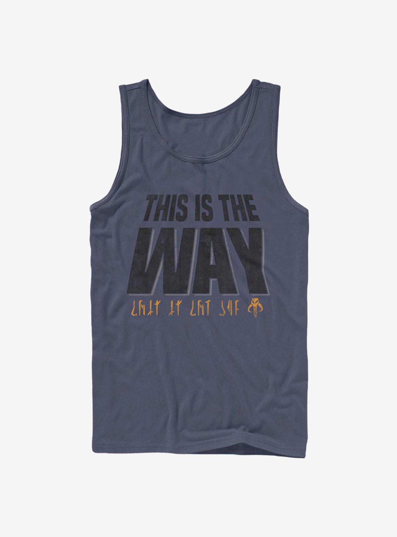 Star Wars The Mandalorian This Is The Way Mando'a Encryption  Tank, NAVY, hi-res