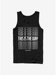 Star Wars The Mandalorian This Is The Way Stacked Tank, BLACK, hi-res