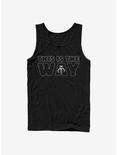 Star Wars The Mandalorian This Is The Way Outline Tank, BLACK, hi-res