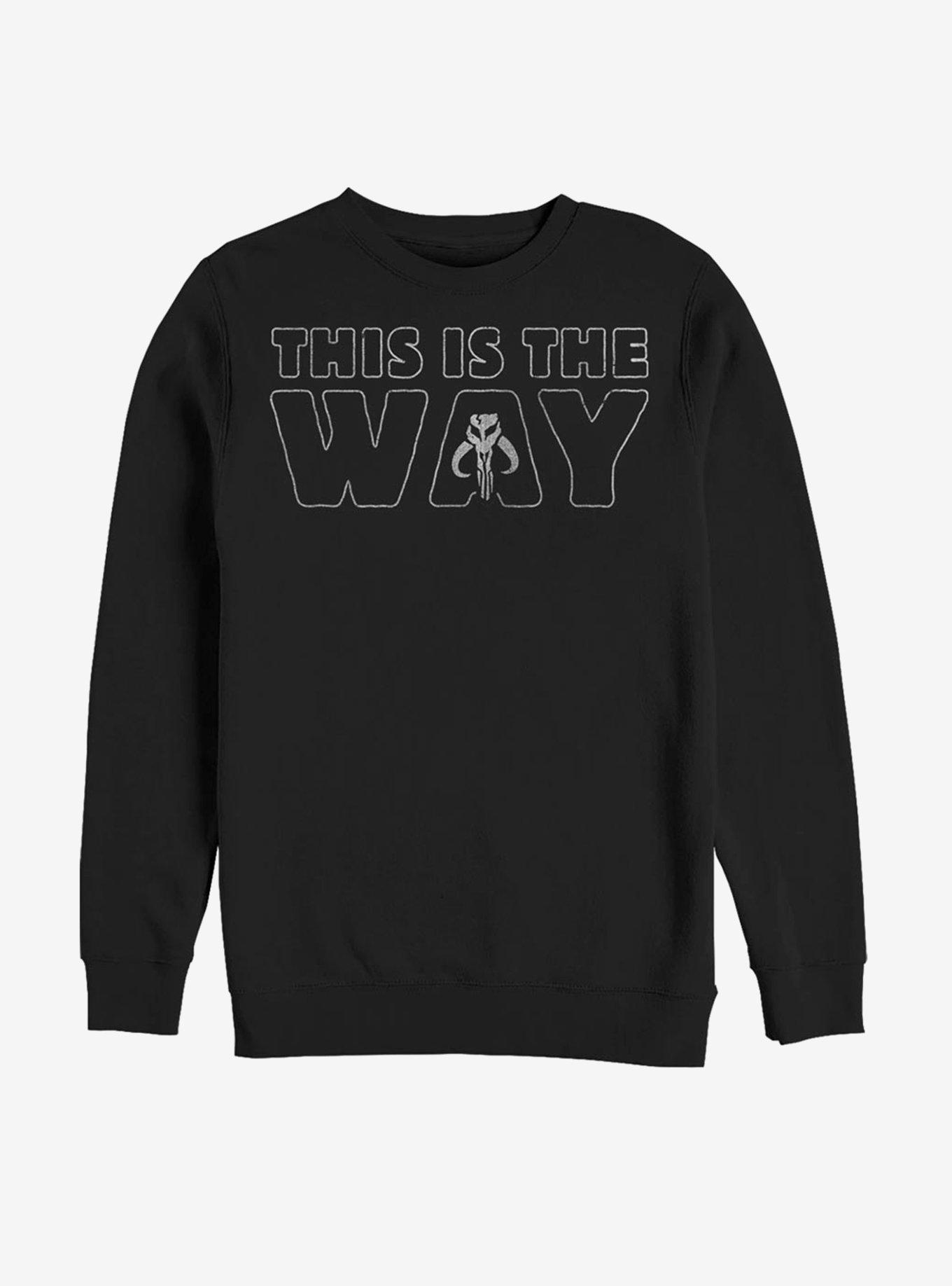 Star Wars The Mandalorian This Is The Way Outline Sweatshirt, , hi-res