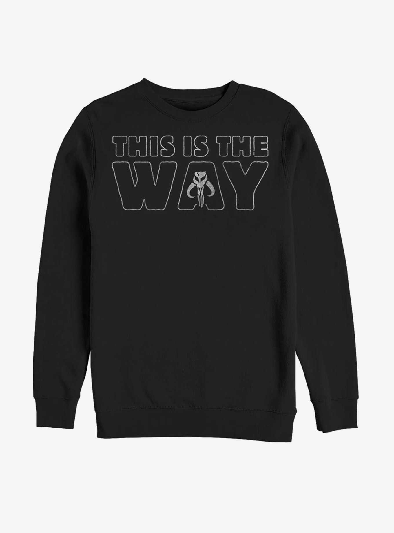 Star Wars The Mandalorian This Is The Way Outline Sweatshirt, , hi-res
