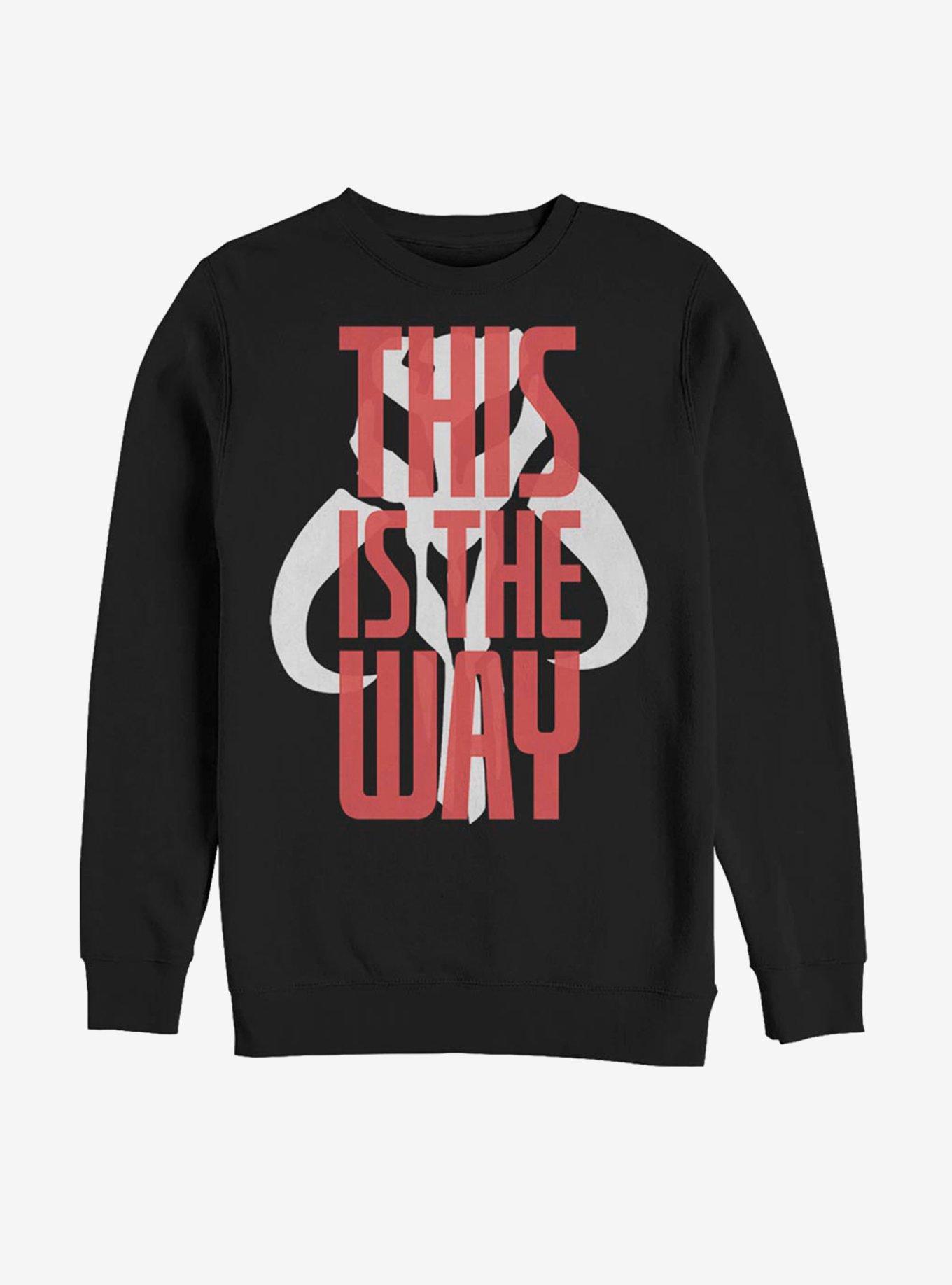 Star Wars The Mandalorian This Is The Way Bold Script Sweatshirt, , hi-res
