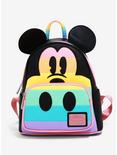 Loungefly Disney Mickey Mouse Pastel Rainbow Mini Backpack, , hi-res