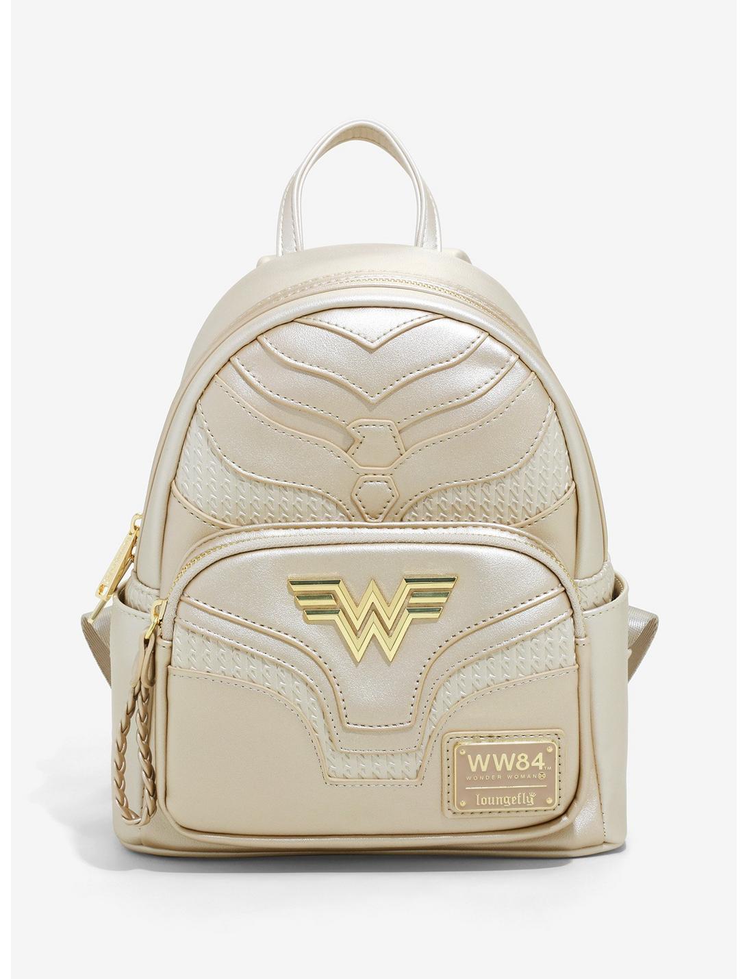 Loungefly DC Comics Wonder Woman 1984 Metallic Gold Mini Backpack, , hi-res