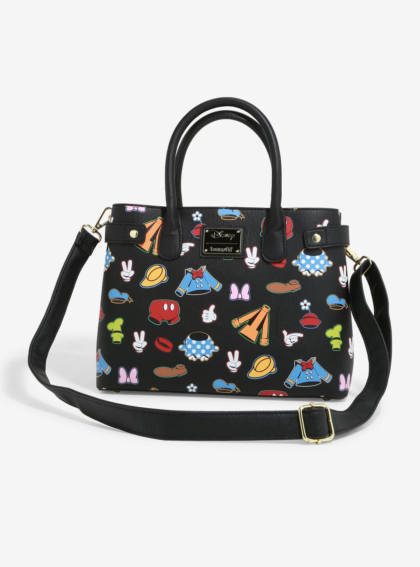 Loungefly Disney Mickey Mouse & Friends Clothes Crossbody Passport Bag