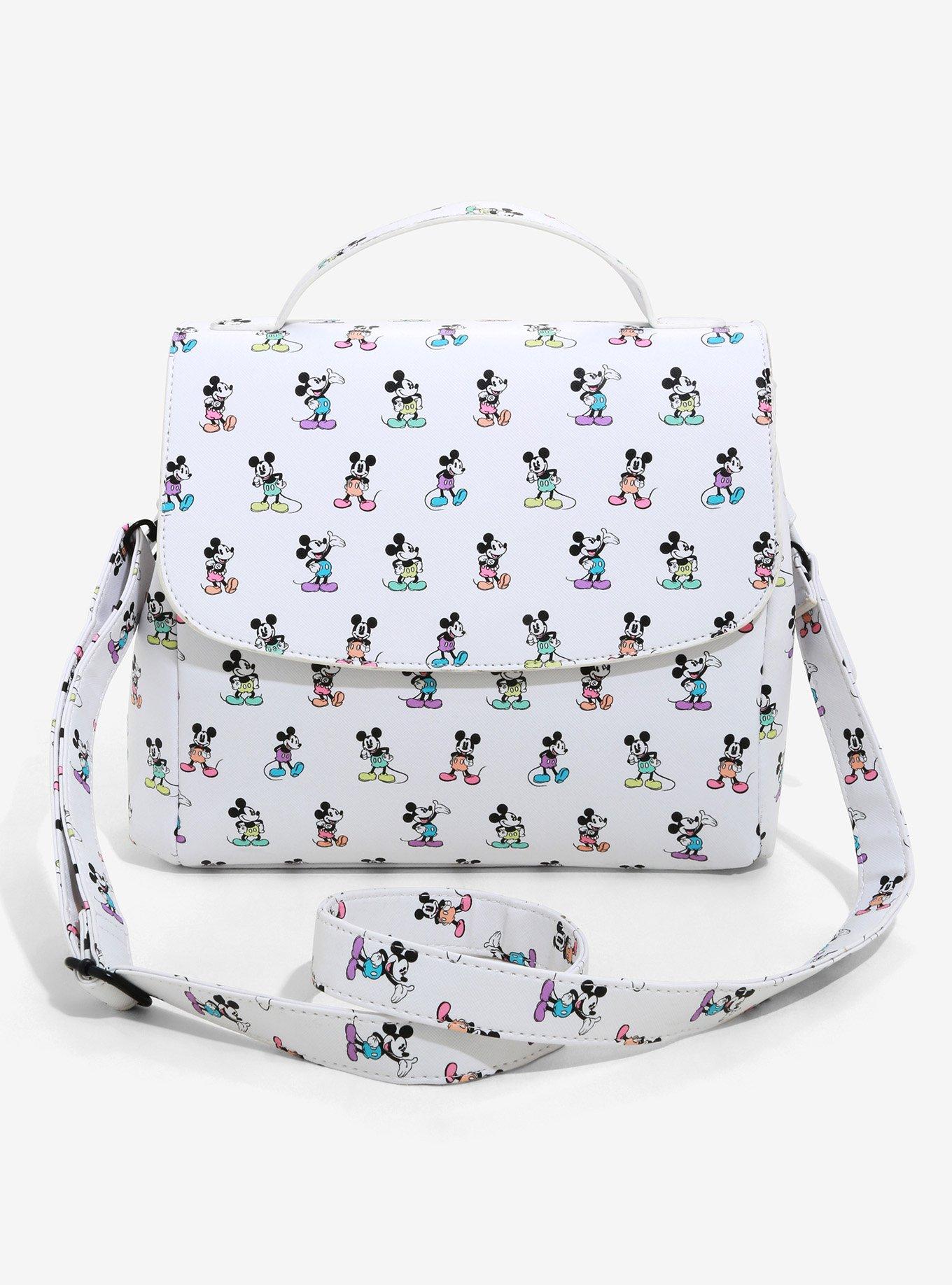 Disney Mickey Mouse Pastel Poses Crossbody Purse