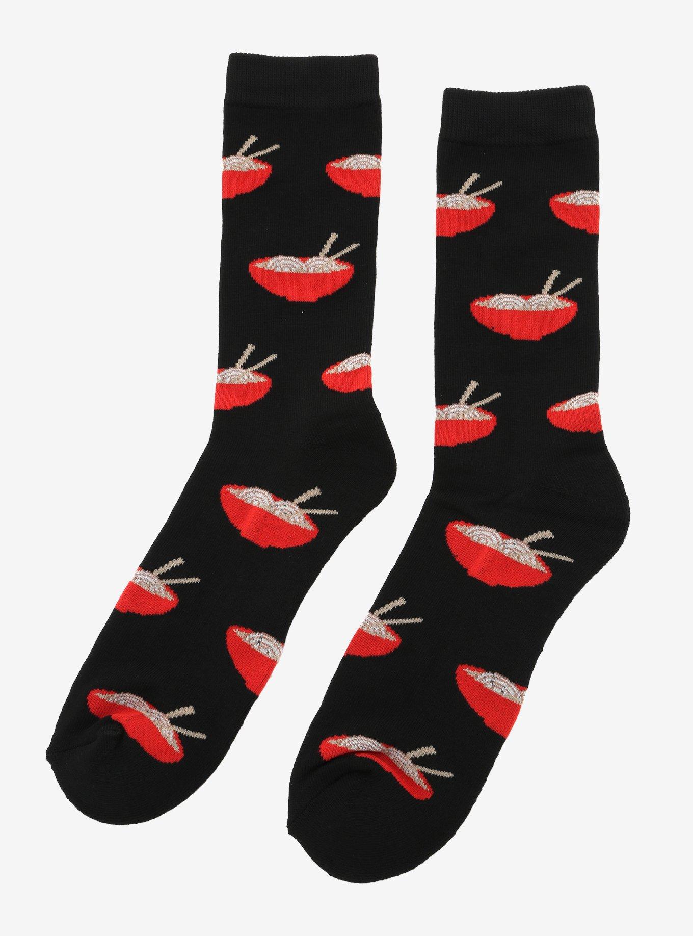 Noodle Bowl Crew Socks - BoxLunch Exclusive, , hi-res