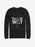 Star Wars The Mandalorian This Is The Way Silhouette Long-Sleeve T-Shirt, BLACK, hi-res