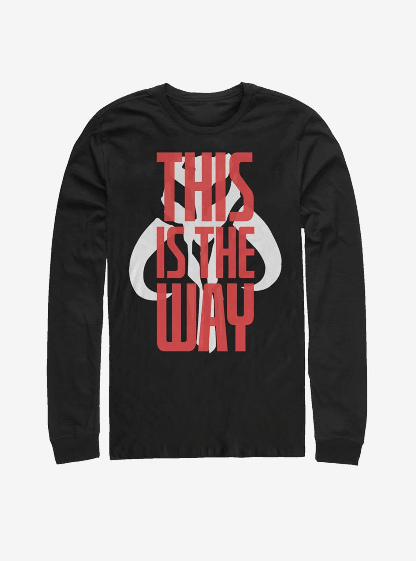 Star Wars The Mandalorian This Is The Way Bold Script Long-Sleeve T-Shirt, , hi-res