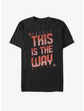 Star Wars The Mandalorian This Is The Way Red Script T-Shirt, , hi-res