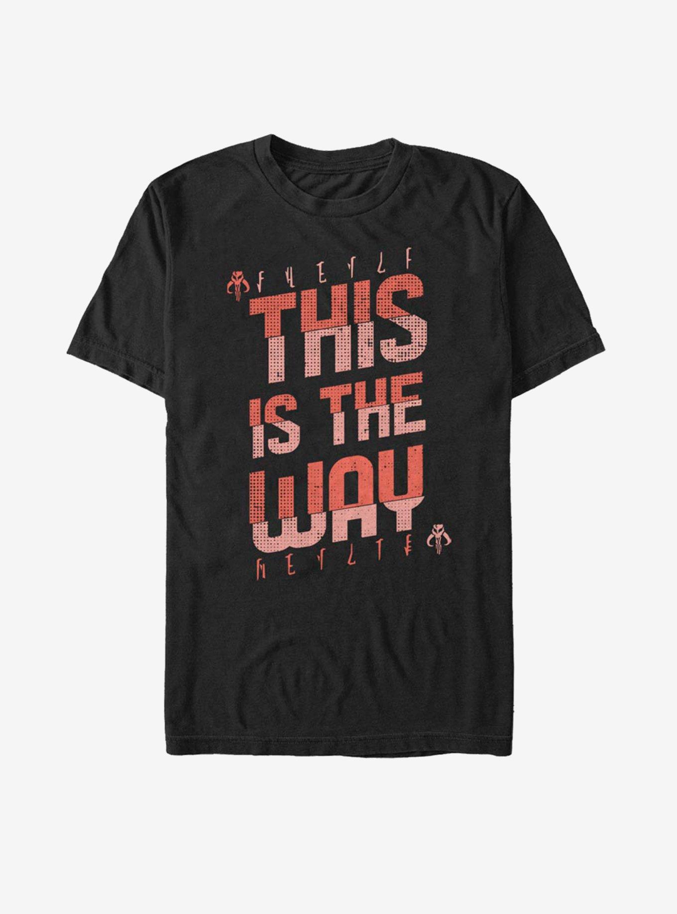 Star Wars The Mandalorian This Is The Way Red Script T-Shirt, , hi-res
