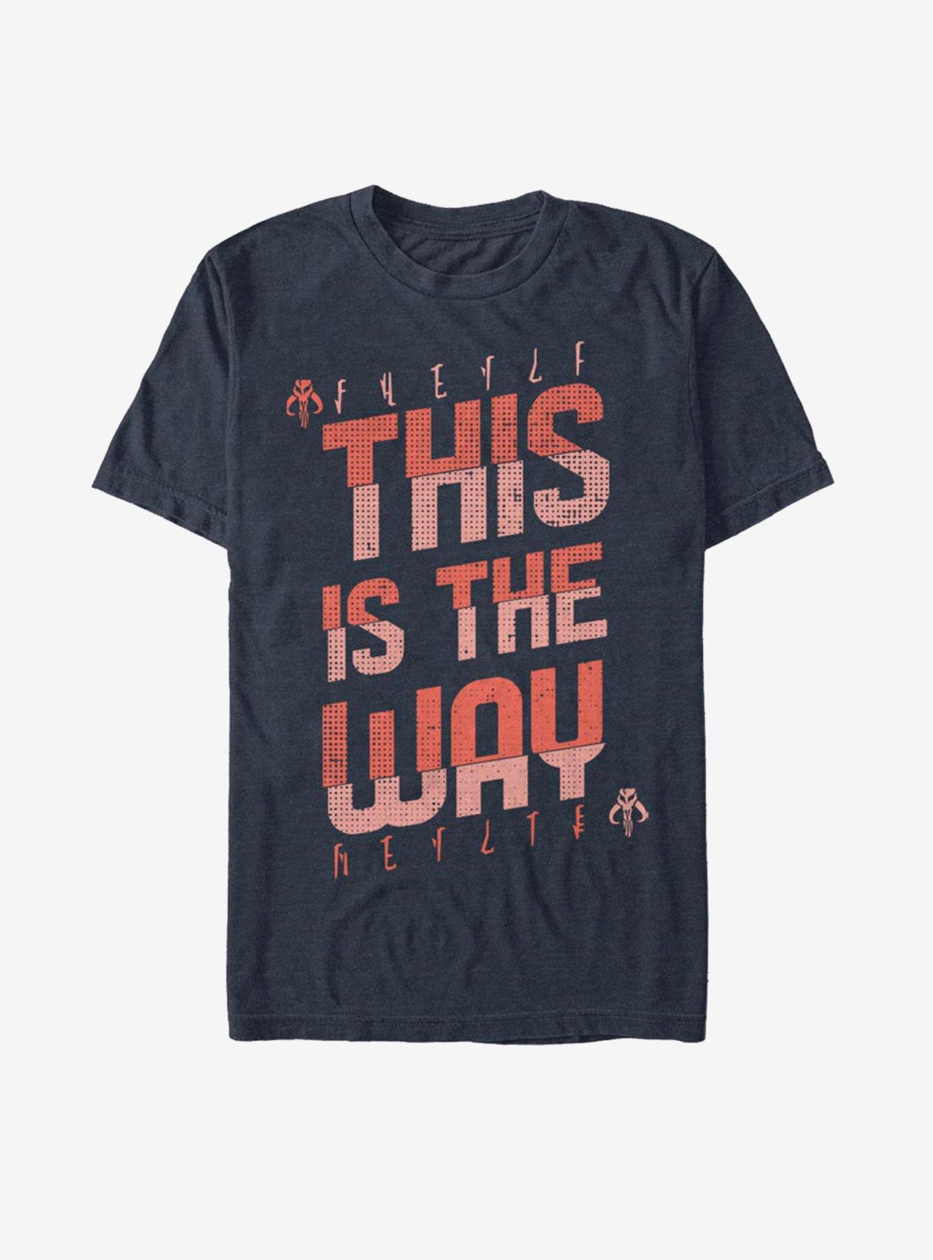 Star Wars The Mandalorian This Is The Way Red Script T-Shirt, , hi-res