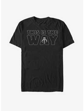 Star Wars The Mandalorian This Is The Way Outline T-Shirt, , hi-res