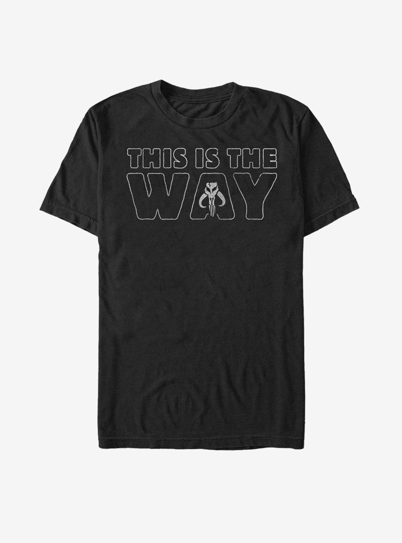 Star Wars The Mandalorian This Is The Way Outline T-Shirt, , hi-res