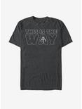 Star Wars The Mandalorian This Is The Way Outline T-Shirt, DARK CHAR, hi-res