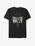 Star Wars The Mandalorian This Is The Way Silhouette T-Shirt, BLACK, hi-res