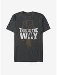 Star Wars The Mandalorian This Is The Way Silhouette T-Shirt, DARK CHAR, hi-res