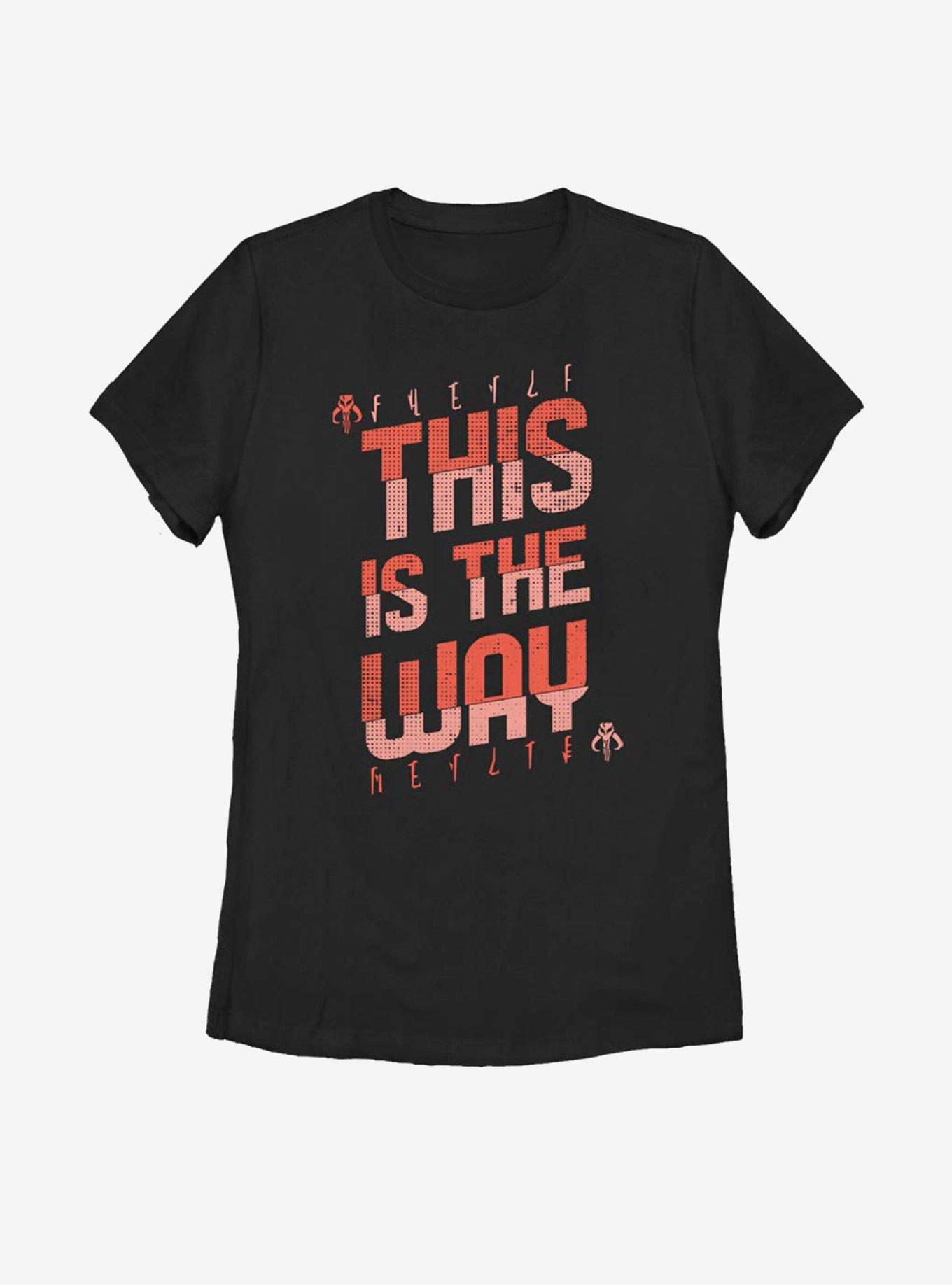 Star Wars The Mandalorian This Is The Way Red Script Womens T-Shirt, , hi-res