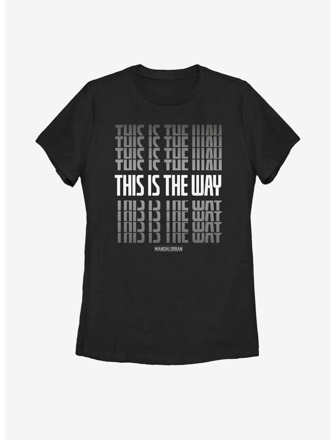 Star Wars The Mandalorian This Is The Way Stack Womens T-Shirt, BLACK, hi-res