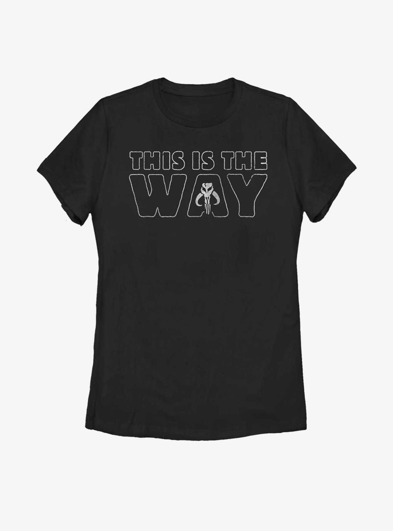 Star Wars The Mandalorian This Is The Way Outline Womens T-Shirt, , hi-res