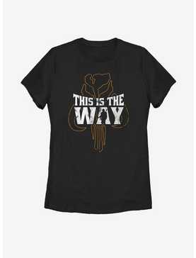 Star Wars The Mandalorian This Is The Way Silhouette Womens T-Shirt, , hi-res