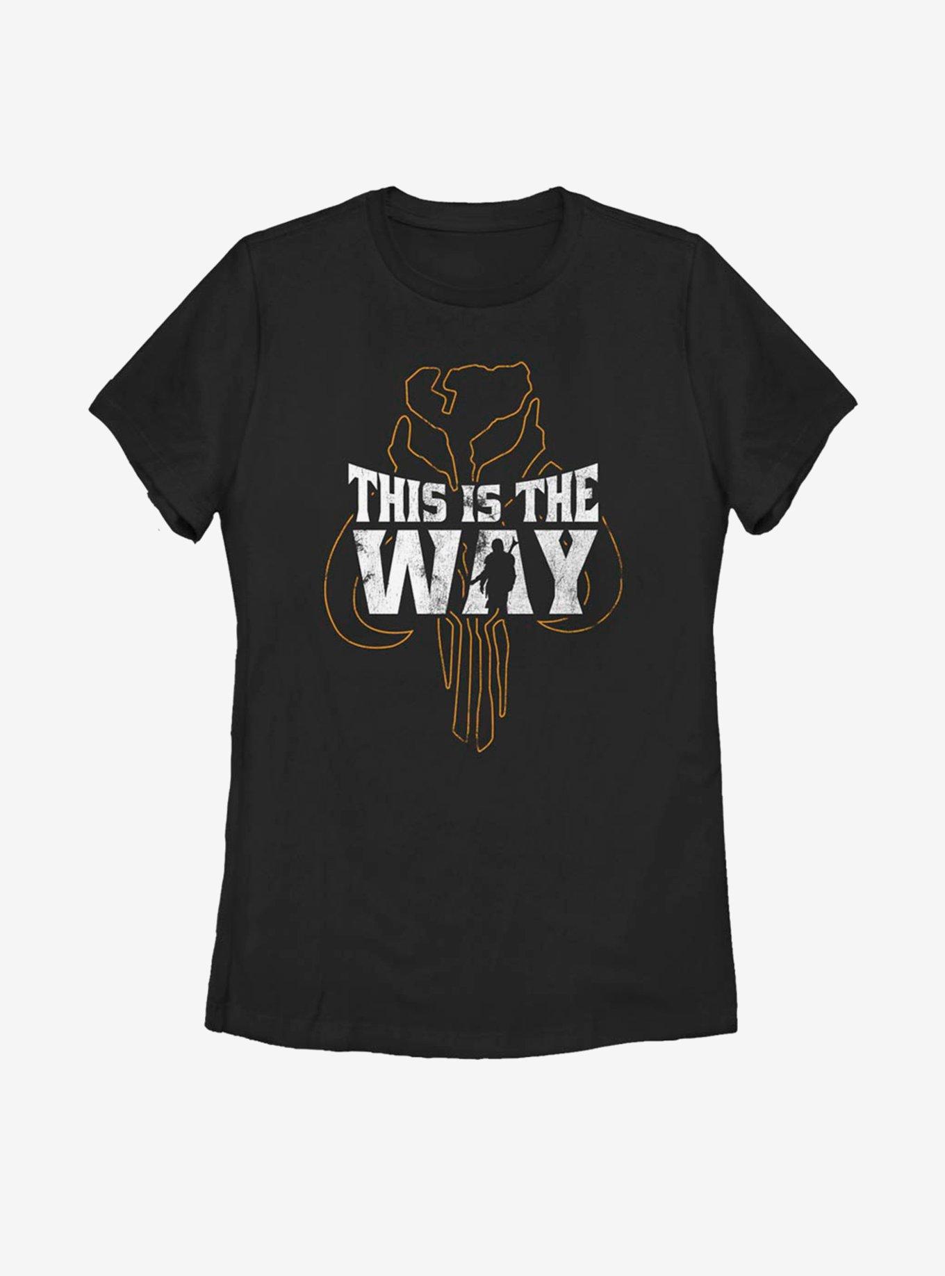 Star Wars The Mandalorian This Is The Way Silhouette Womens T-Shirt, , hi-res