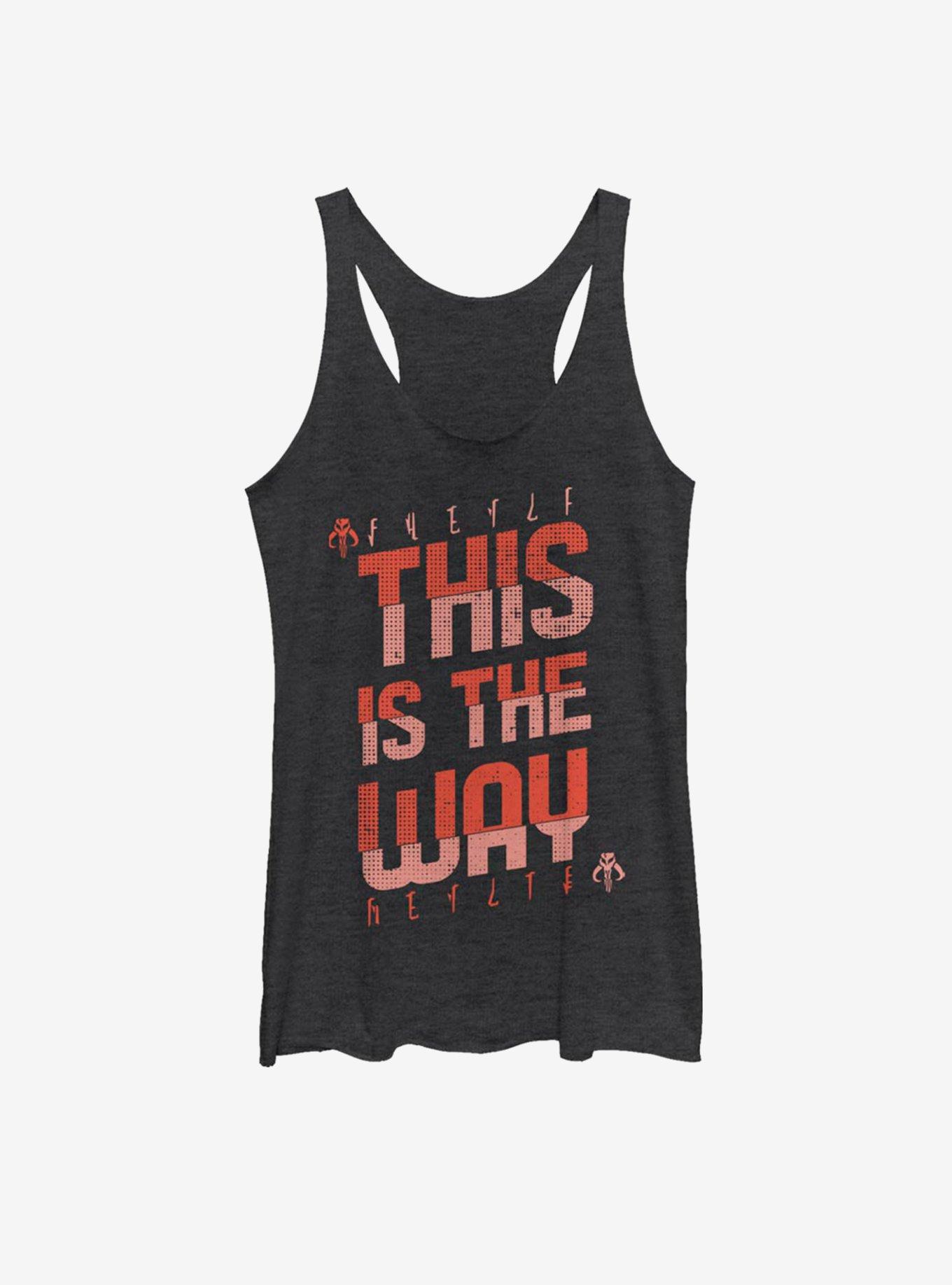Star Wars The Mandalorian This Is The Way Red Script Womens Tank Top, , hi-res