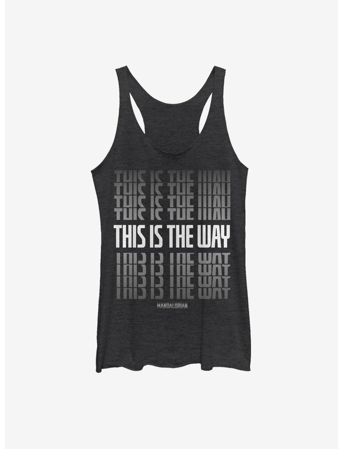 Star Wars The Mandalorian This Is The Way Stack Womens Tank Top, BLK HTR, hi-res