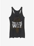 Star Wars The Mandalorian This Is The Way Silhouette Womens Tank Top, BLK HTR, hi-res
