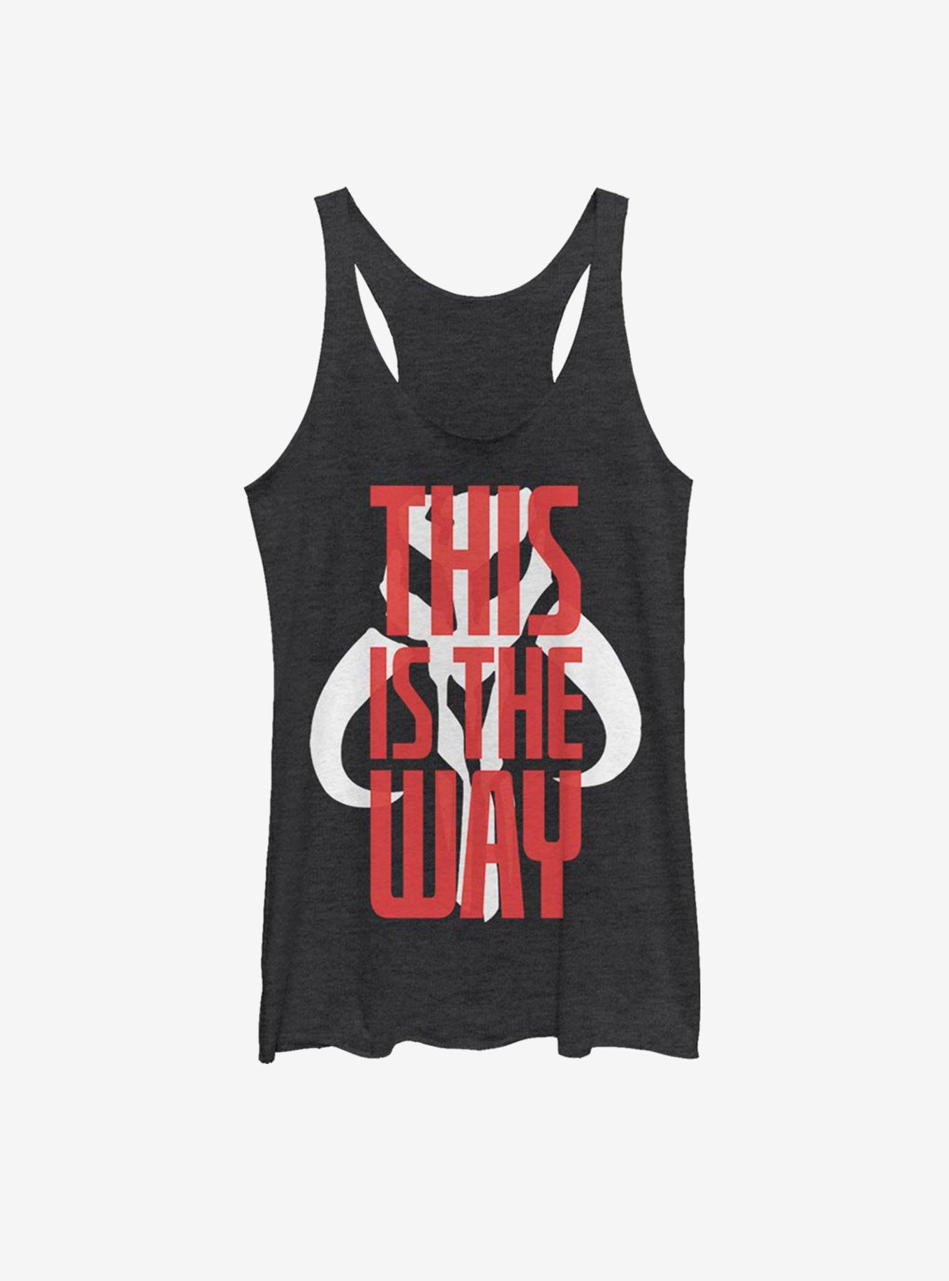Star Wars The Mandalorian This Is The Way Bold Script Womens Tank Top