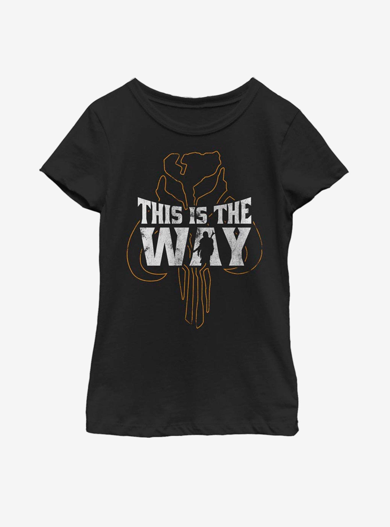 Star Wars The Mandalorian This Is The Way Silhouette Youth Girls T-Shirt, , hi-res