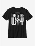 Star Wars The Mandalorian This Is The Way Youth T-Shirt, BLACK, hi-res