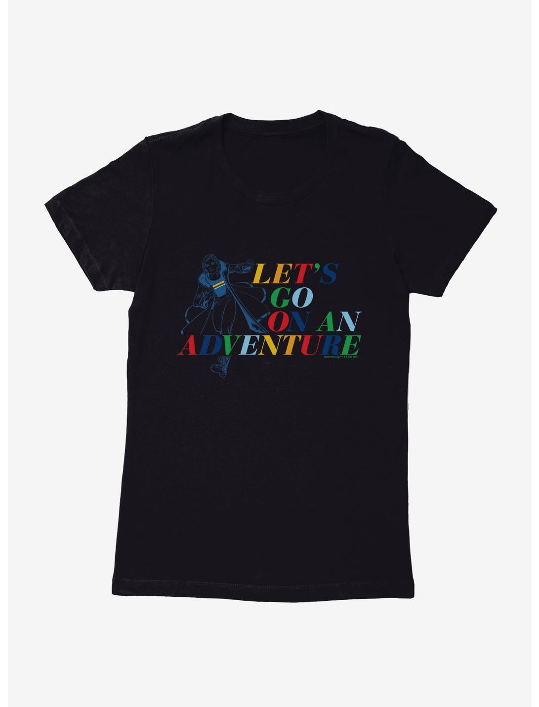 Doctor Who The Thirteenth Doctor Let's Go On An Adventure Womens T-Shirt, BLACK, hi-res