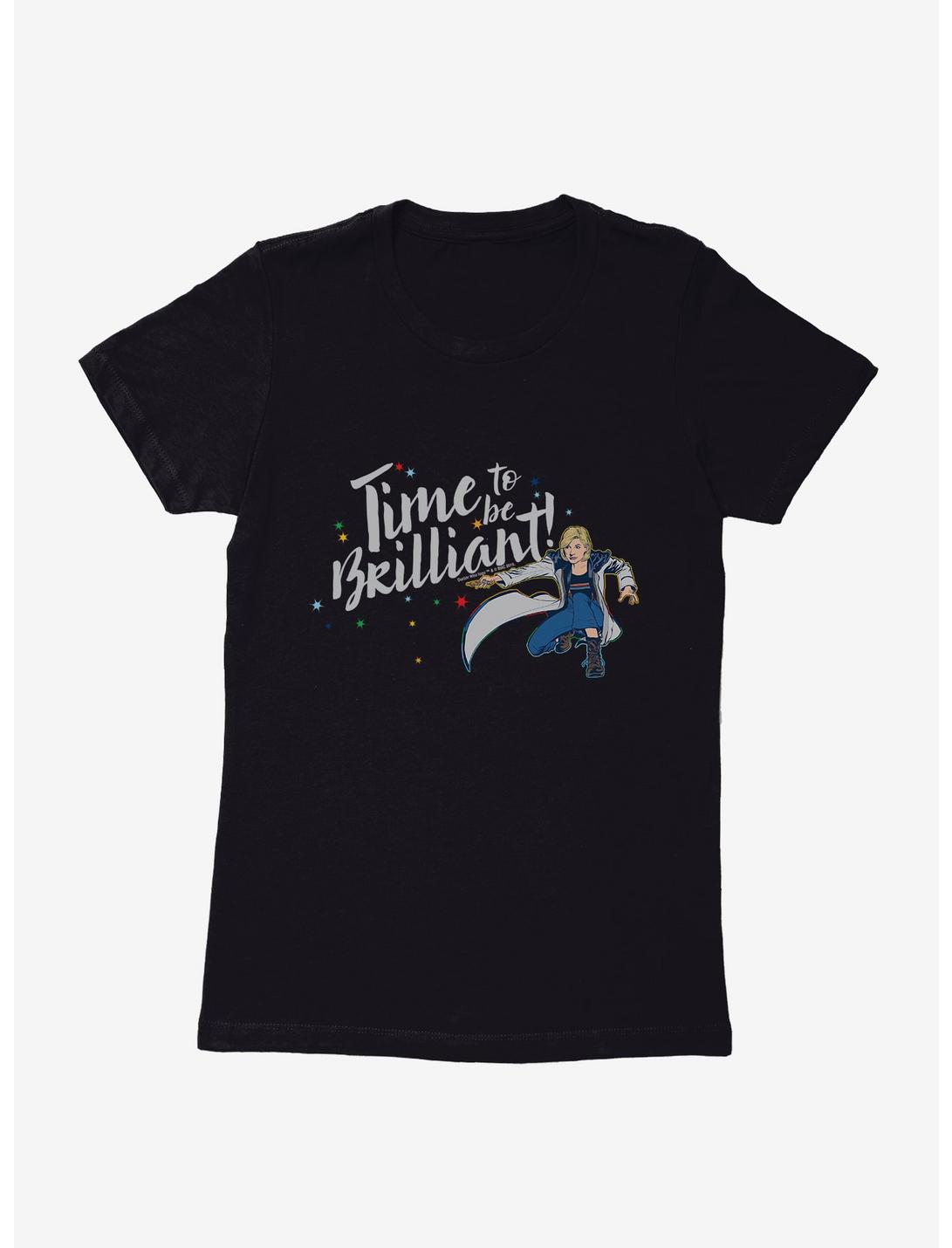 Doctor Who The Thirteenth Doctor Time To Be Brilliant! Womens T-Shirt, BLACK, hi-res