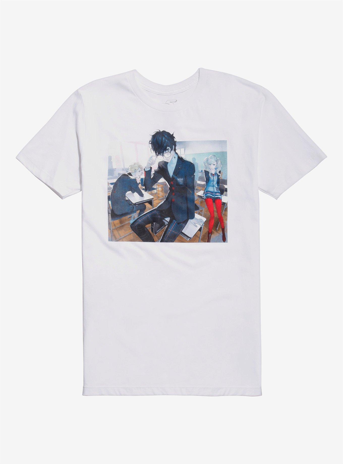 Persona 5 Classroom T-Shirt, WHITE, hi-res