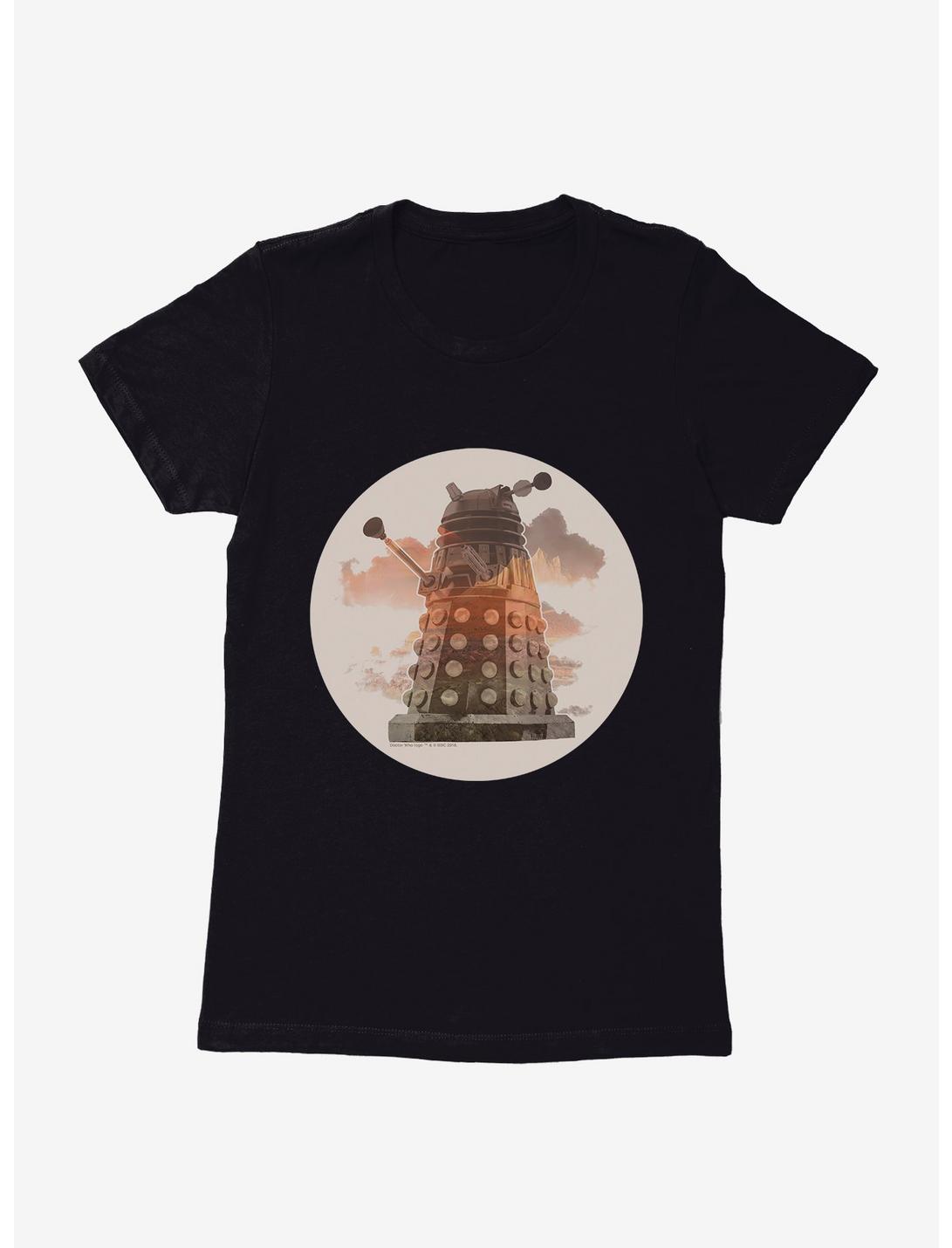 Doctor Who Dalek In The Clouds Womens T-Shirt, BLACK, hi-res