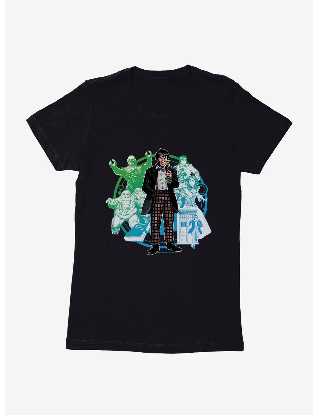 Doctor Who The Second Doctor Womens T-Shirt, BLACK, hi-res