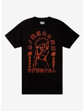 Plus Size Naruto Shippuden Orange & Black T-Shirt, , hi-res