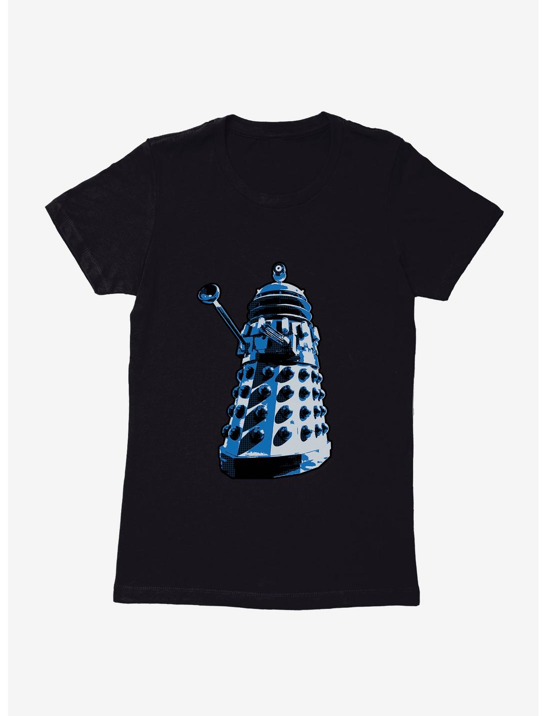 Doctor Who Blue Dalek Womens T-Shirt, BLACK, hi-res