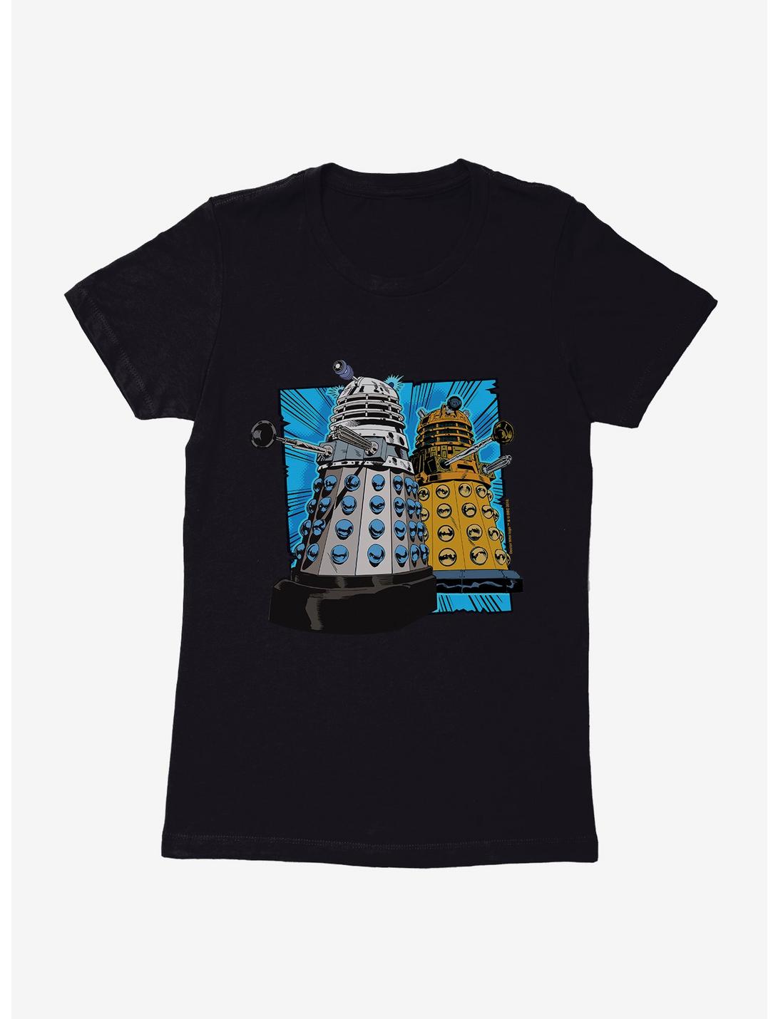 Doctor Who Dalek Duo Womens T-Shirt, BLACK, hi-res