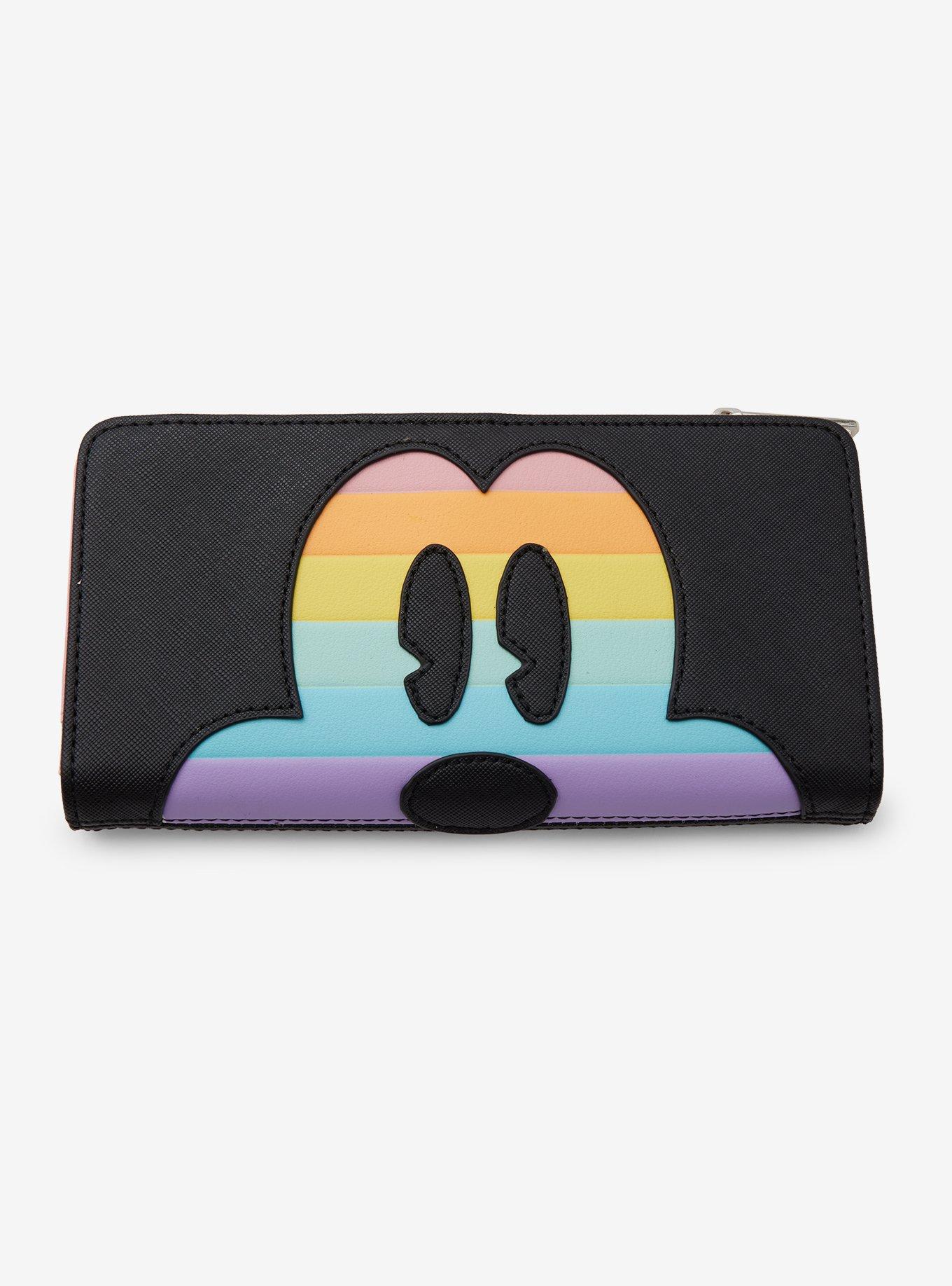 Loungefly Disney Mickey Mouse Pastel Rainbow Wallet, , hi-res