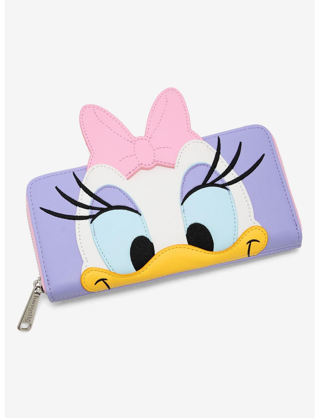 Loungefly Disney Daisy Duck Figural Zip Wallet, , hi-res