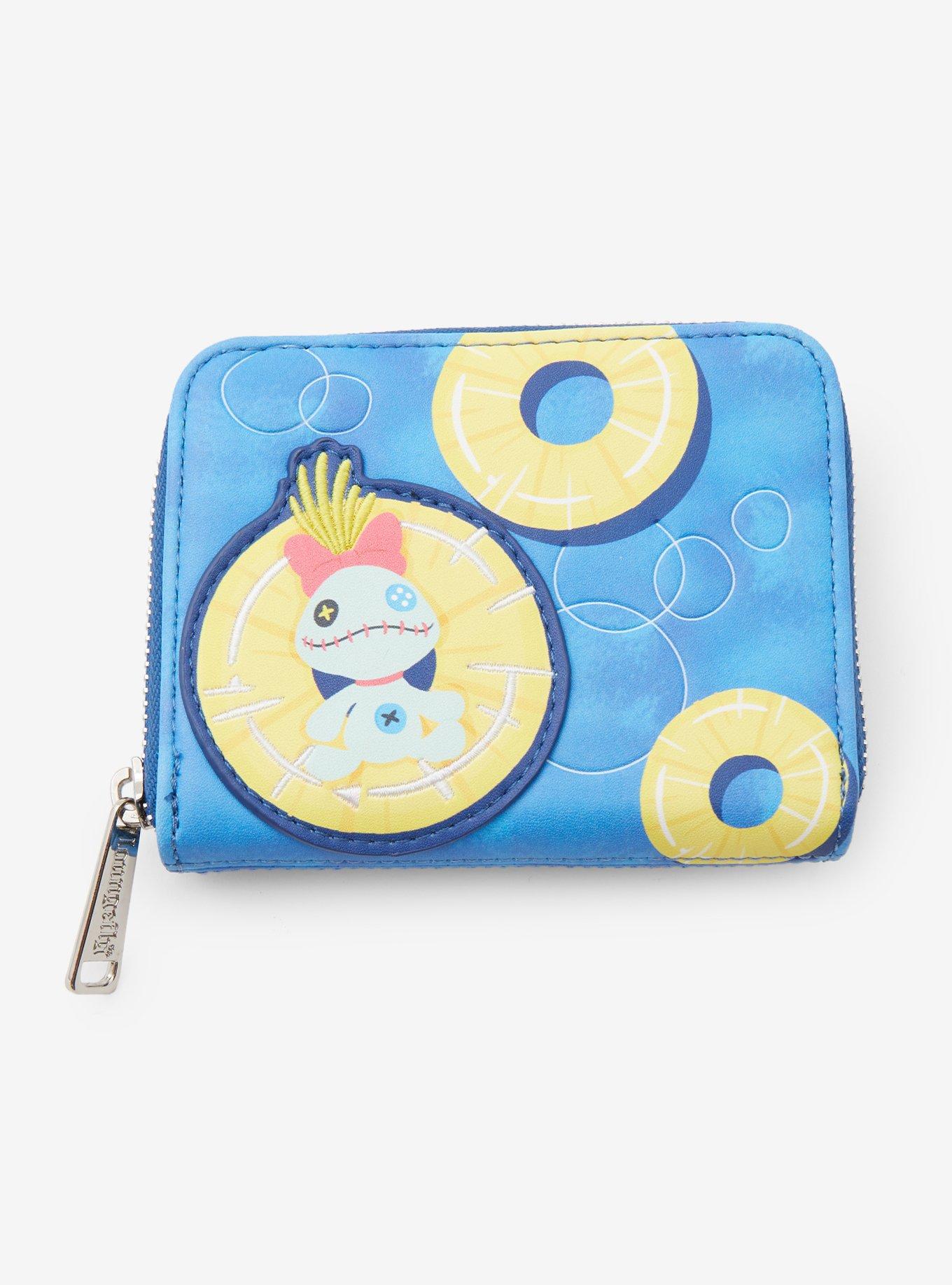 Loungefly Disney Lilo Stitch Pineapple Floaty Small Zip Wallet BoxLunch