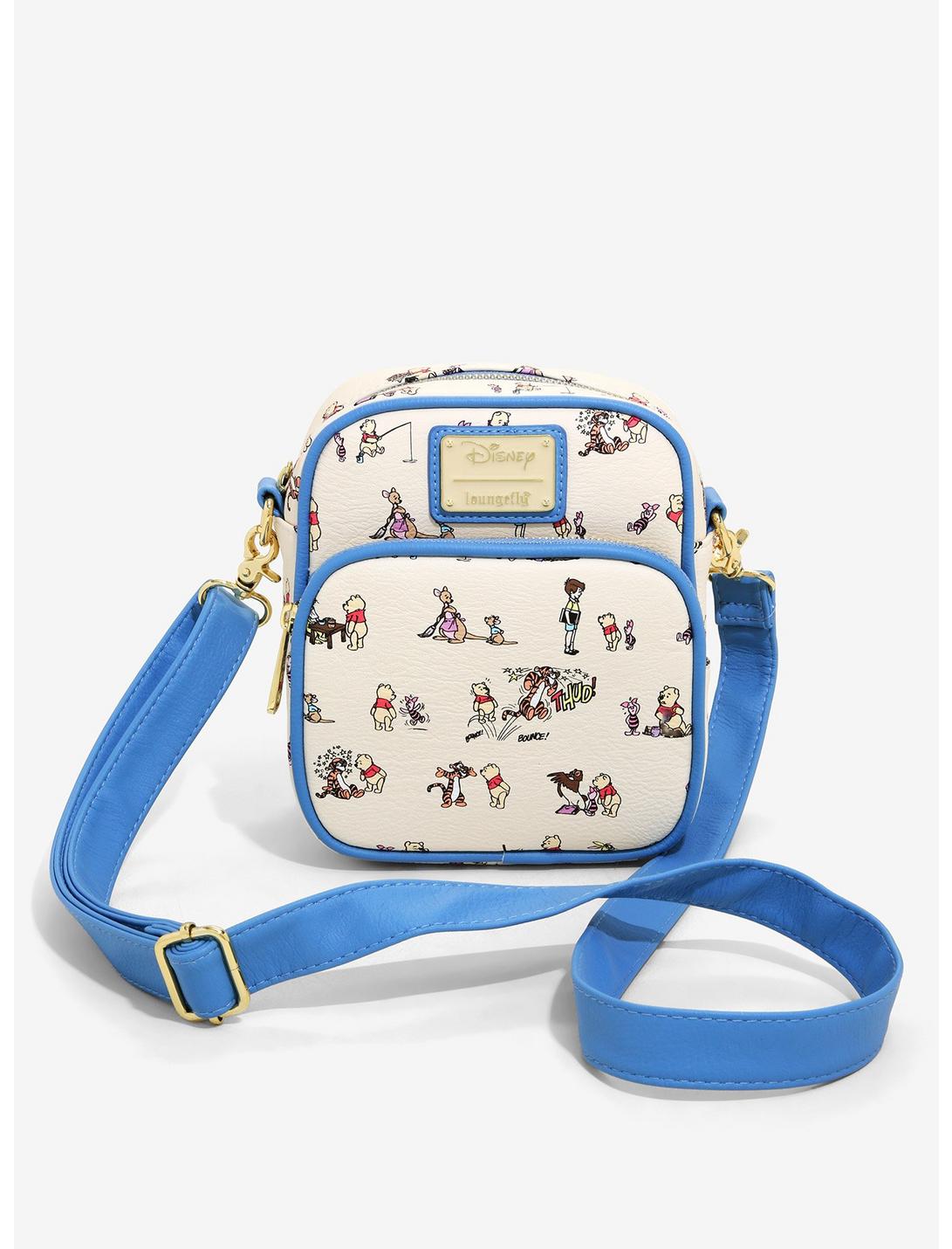 Loungefly Disney Winnie the Pooh Allover Print Crossbody Bag - BoxLunch Exclusive, , hi-res